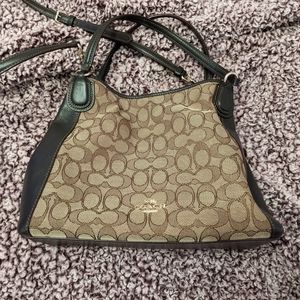 Coach jacquard crossbody bag